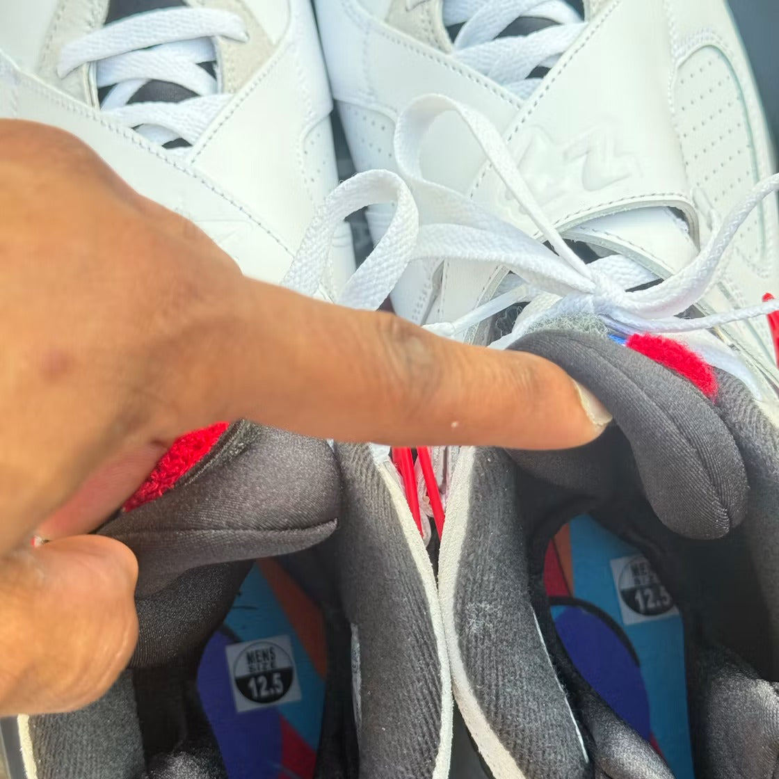 Used - Air Jordan 8 Retro White True Red (2025) - US M 12.5 - detail 3