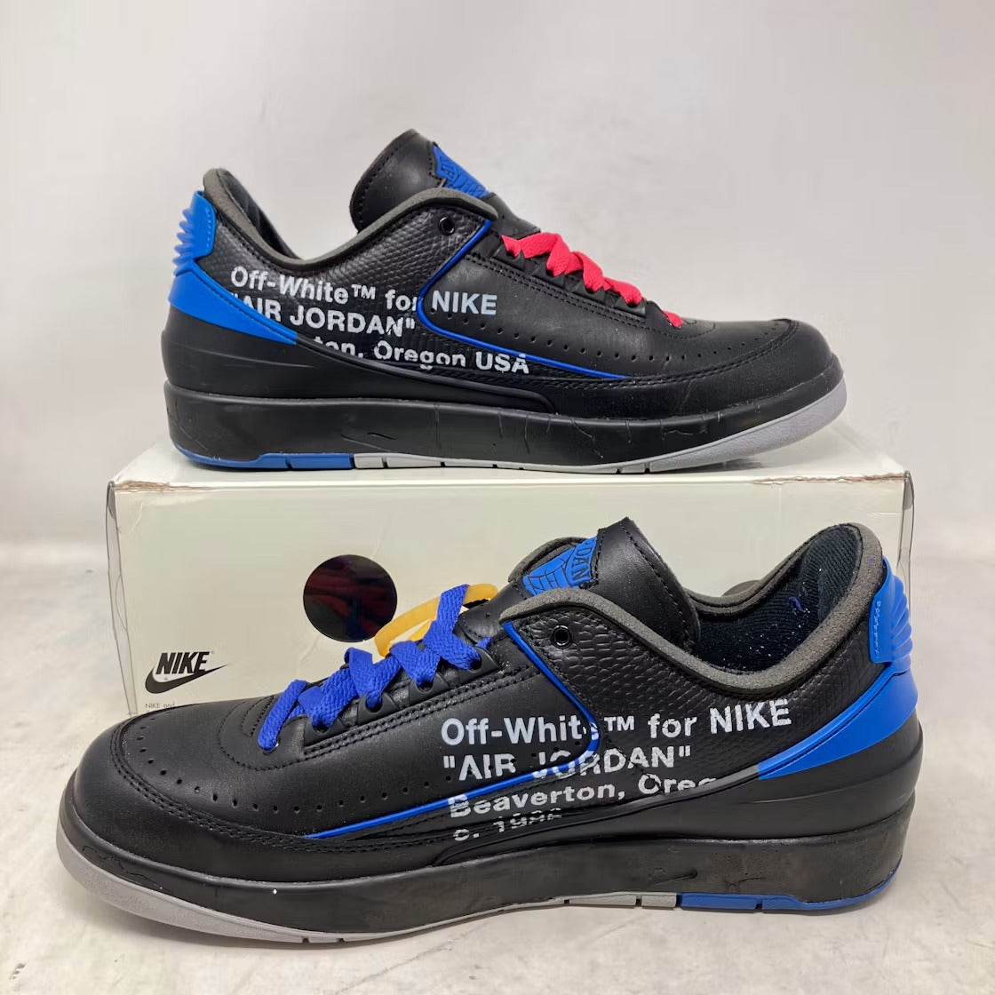 Used - Air Jordan 2 Retro Low SP Off-White Black Blue - US M 10.5 - detail 3