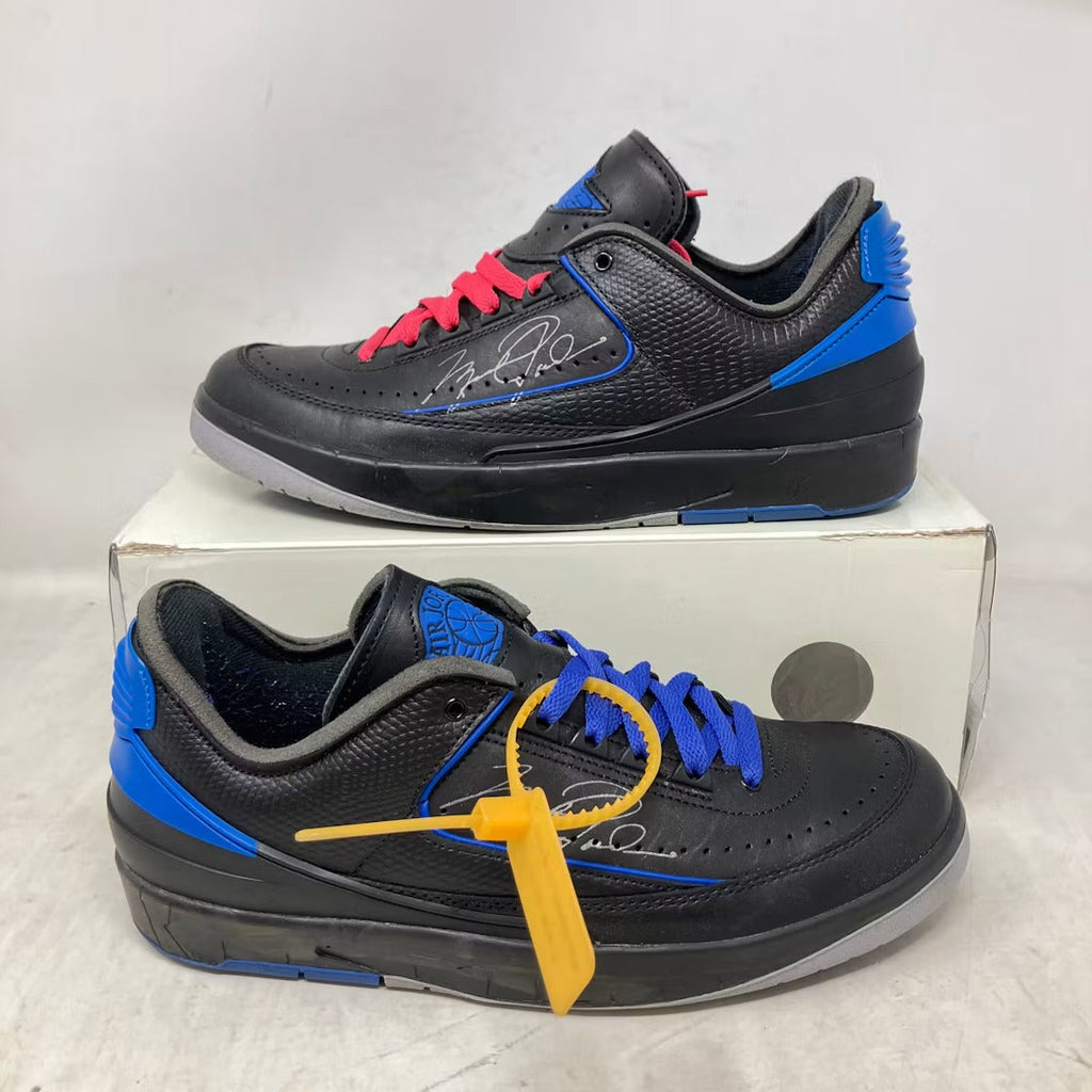 Used - Air Jordan 2 Retro Low SP Off-White Black Blue - US M 10.5 - detail 2