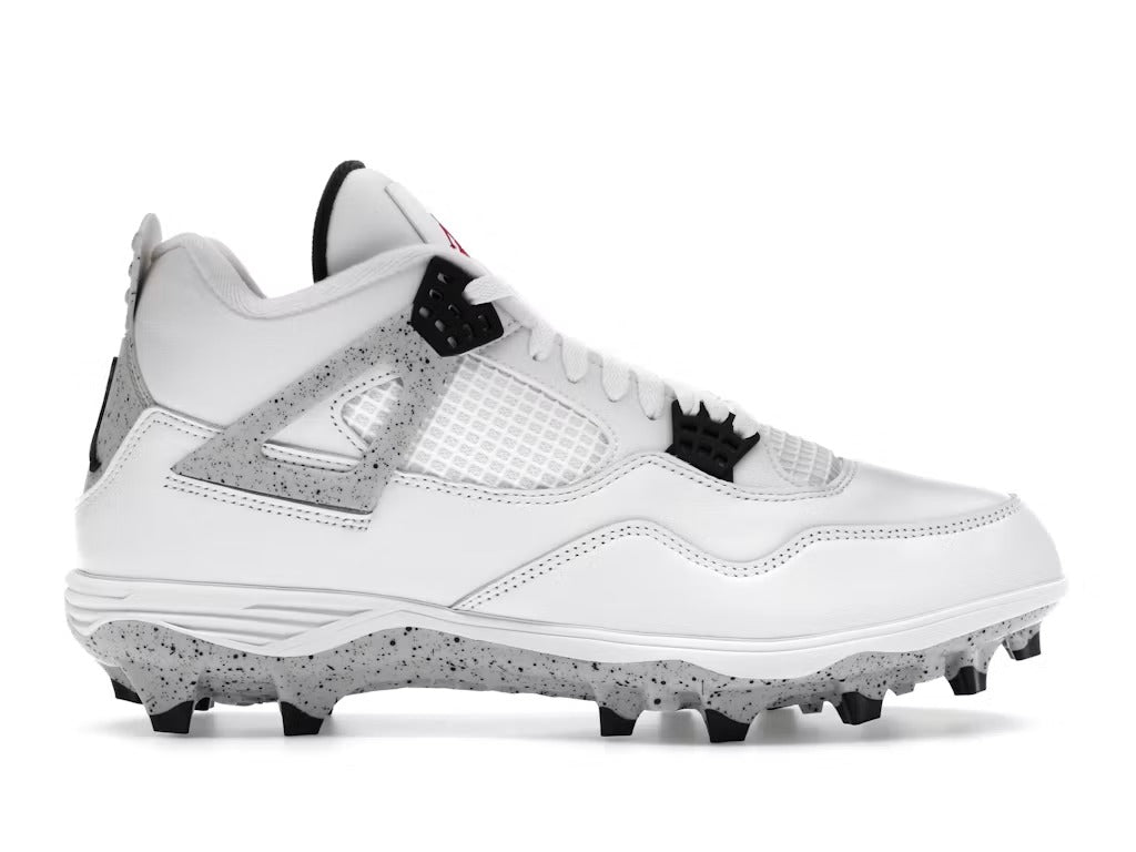 Used - Air Jordan 4 Retro TD Cleat White Cement - US M 9.5 - catalog main image
