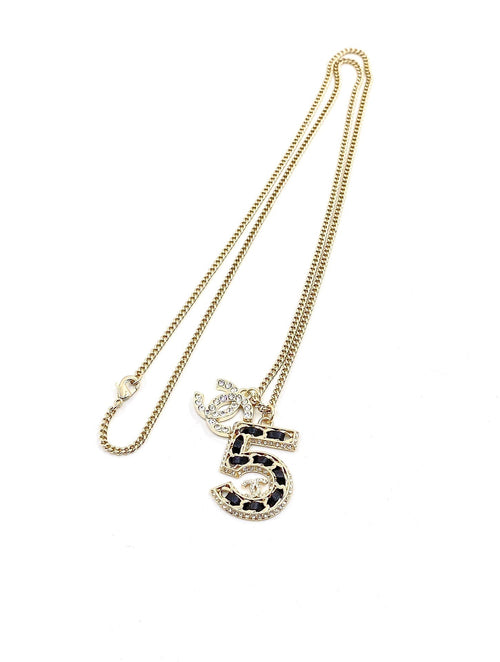 18K  Chanel No.5 Chain Necklace