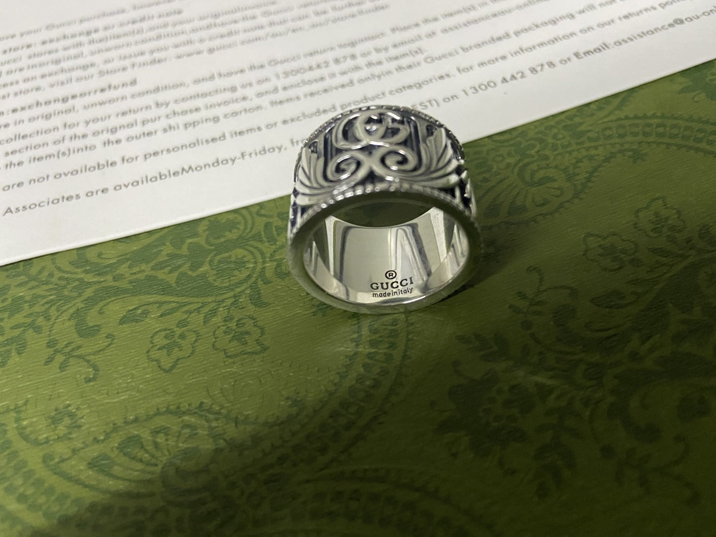 Double Gucci Marmont Ring