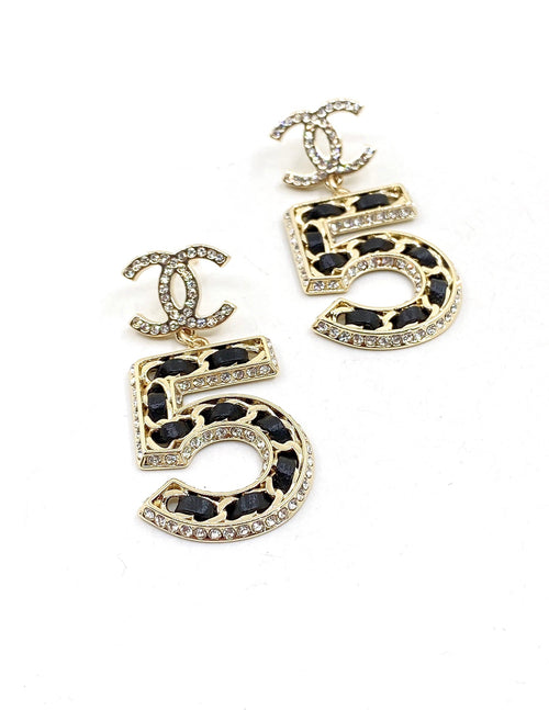 18K  Chanel N0.5 Perfume Earrings