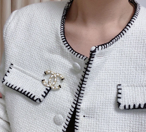 18K  Chanel Pearl Brooch