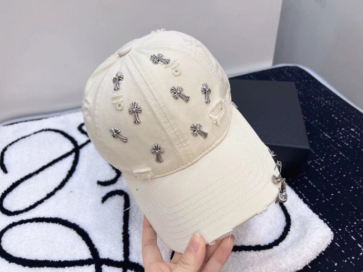 Chrome Hearts Baseball Cap - Black / White