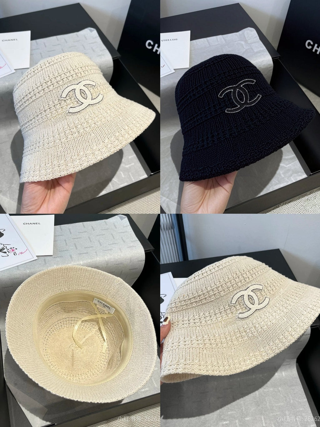 Chanel-Inspired Knit Bucket Hat